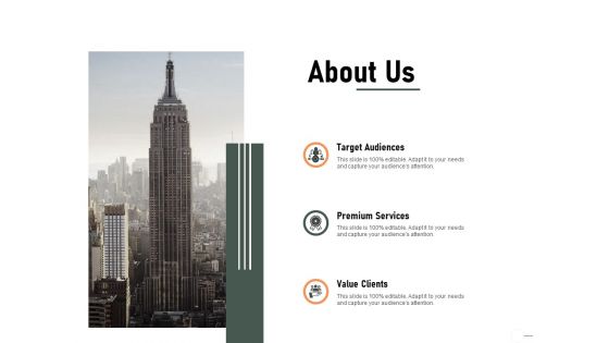 Construction Production Facilities About Us Ppt Infographic Template Picture PDF