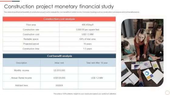 Construction Project Monetary Financial Study Ppt Icon Designs Download PDF