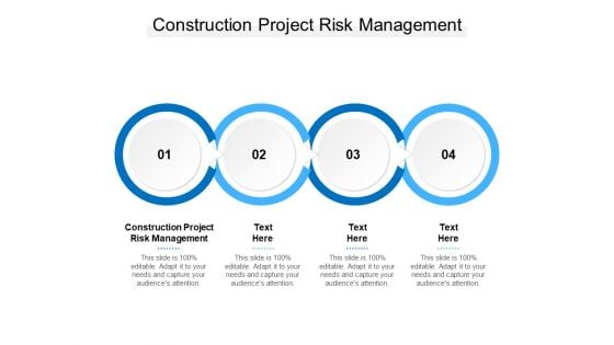 Construction Project Risk Management Ppt PowerPoint Presentation Show Background Image Cpb