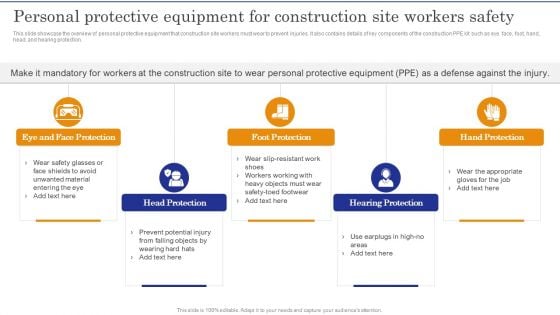 Construction Site Safety Measure Personal For Construction Site Workers Safety Infographics PDF Construction Site Safety Measure Personal For Construction Site Workers Safety Infographics PDF