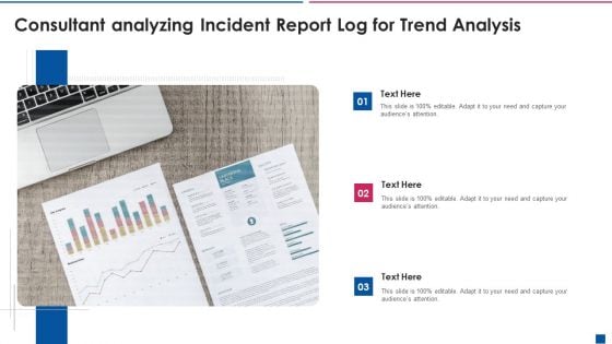 Consultant Analyzing Incident Report Log For Trend Analysis Themes PDF