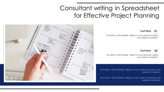 Consultant Writing In Spreadsheet For Effective Project Planning Ppt PowerPoint Presentation Slides Format Ideas PDF Consultant Writing In Spreadsheet For Effective Project Planning Ppt PowerPoint Presentation Slides Format Ideas PDF