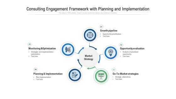 Consulting Engagement Framework With Planning And Implementation Ppt PowerPoint Presentation Slides Ideas PDF