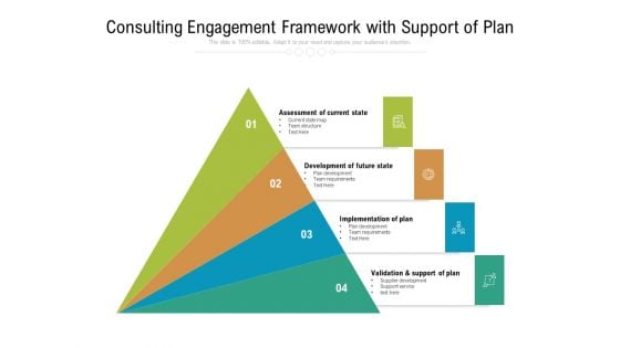 Consulting Engagement Framework With Support Of Plan Ppt PowerPoint Presentation Summary Aids PDF