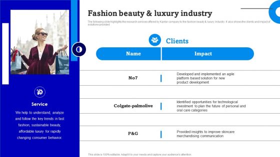 Consulting Firm Business Profile Fashion Beauty And Luxury Industry Rules PDF