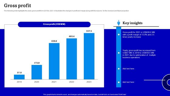 Consulting Firm Business Profile Gross Profit Mockup PDF