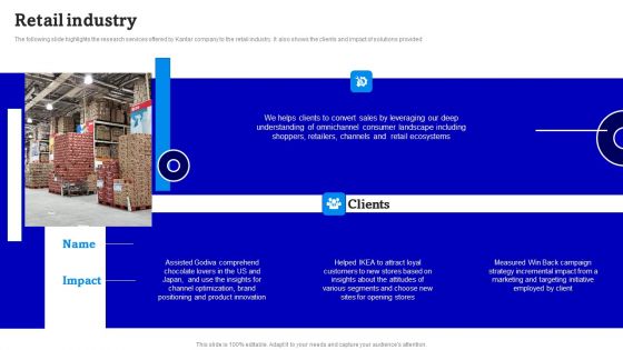 Consulting Firm Business Profile Retail Industry Introduction PDF Consulting Firm Business Profile Retail Industry Introduction PDF