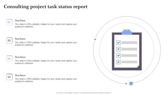 Consulting Project Task Status Report Rules PDF