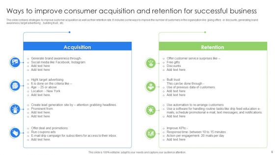 Consumer Acquisition And Retention Ppt PowerPoint Presentation Complete With Slides