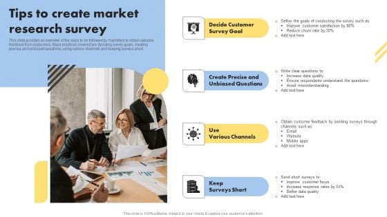 Consumer Buying Behavior Tips To Create Market Research Survey Infographics PDF