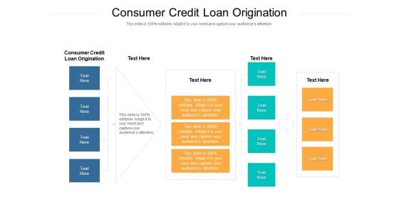 Consumer Credit Loan Origination Ppt PowerPoint Presentation Inspiration Background Cpb Pdf