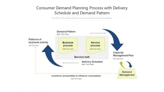 Consumer Demand Planning Process With Delivery Schedule And Demand Pattern Ppt PowerPoint Presentation Icon Inspiration PDF