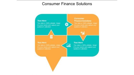Consumer Finance Solutions Ppt Powerpoint Presentation File Picture Cpb
