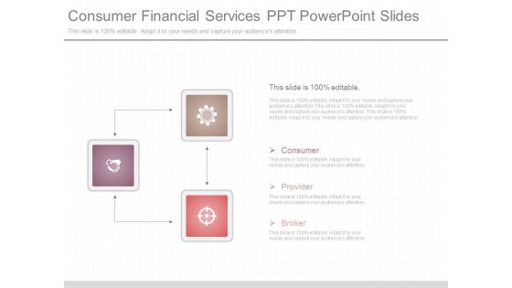 Consumer Financial Services Ppt Powerpoint Slides