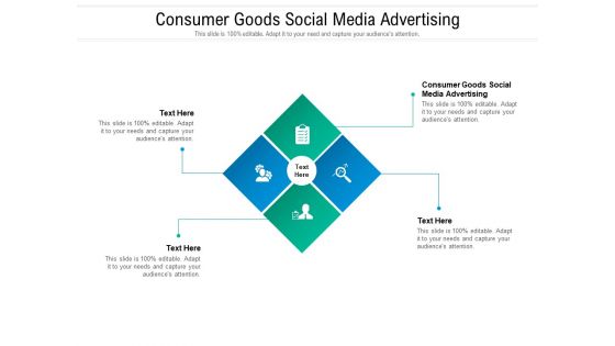 Consumer Goods Social Media Advertising Ppt PowerPoint Presentation Gallery Objects Cpb Pdf