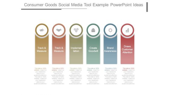 Consumer Goods Social Media Tool Example Powerpoint Ideas
