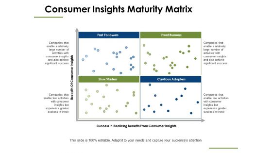 Consumer Insights Maturity Matrix Ppt PowerPoint Presentation Styles Guide