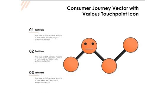 Consumer Journey Vector With Various Touchpoint Icon Ppt PowerPoint Presentation File Rules PDF