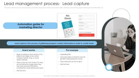 Consumer Lead Generation Process Lead Management Process Lead Capture Guidelines PDF