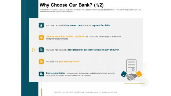 Consumer Lending Procedure Why Choose Our Bank Market Ppt Infographics Design Templates PDF