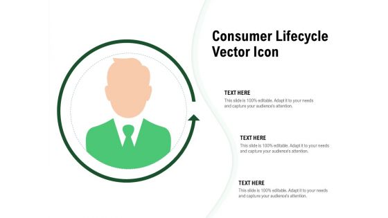 Consumer Lifecycle Vector Icon Ppt PowerPoint Presentation Model Ideas