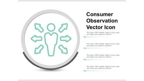 Consumer Observation Vector Icon Ppt PowerPoint Presentation Gallery Background Designs