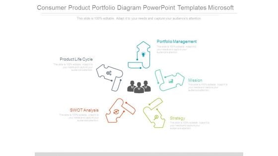 Consumer Product Portfolio Diagram Powerpoint Templates Microsoft