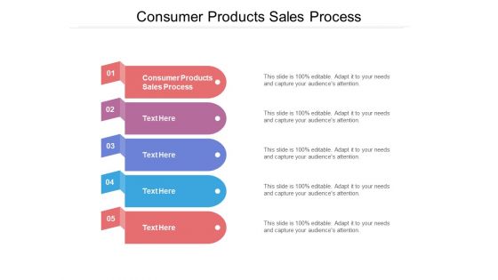 Consumer Products Sales Process Ppt PowerPoint Presentation Layouts Templates Cpb Pdf