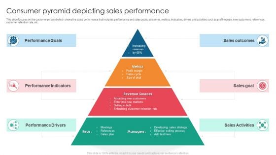 Consumer Pyramid Depicting Sales Performance Introduction PDF