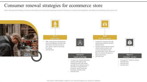 Consumer Renewal Strategies For Ecommerce Store Mockup PDF