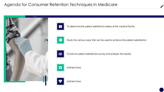 Consumer Retention Techniques Agenda For Consumer Retention Techniques In Medicare Formats PDF