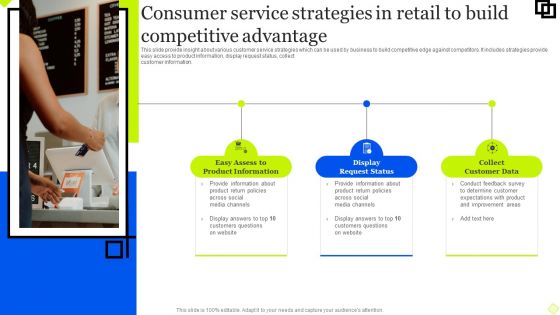 Consumer Service Strategies In Retail To Build Competitive Advantage Microsoft PDF