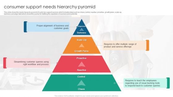 Consumer Support Needs Hierarchy Pyramid Themes PDF