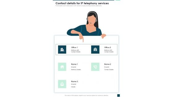 Contact Details For IP Telephony Services One Pager Sample Example Document Contact Details For IP Telephony Services One Pager Sample Example Document