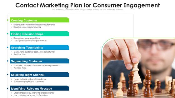 Contact Marketing Plan For Consumer Engagement Ppt Model Shapes PDF Contact Marketing Plan For Consumer Engagement Ppt Model Shapes PDF