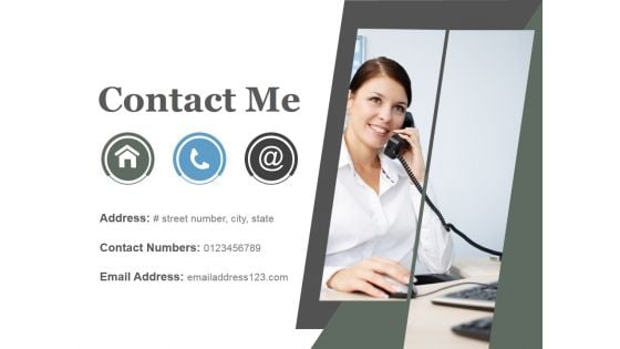 Contact Me Ppt PowerPoint Presentation Background Images
