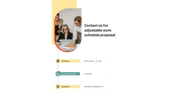Contact Us For Adjustable Work Schedule Proposal One Pager Sample Example Document Contact Us For Adjustable Work Schedule Proposal One Pager Sample Example Document