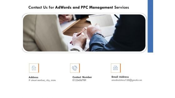 Contact Us For Adwords And PPC Management Services Elements PDF