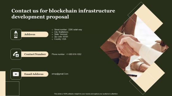 Contact Us For Blockchain Infrastructure Development Proposal Information PDF