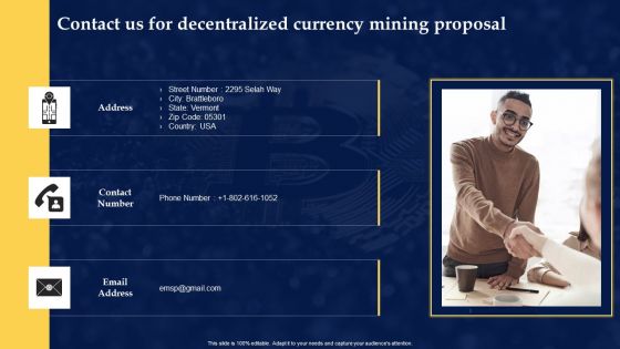 Contact Us For Decentralized Currency Mining Proposal Designs PDF