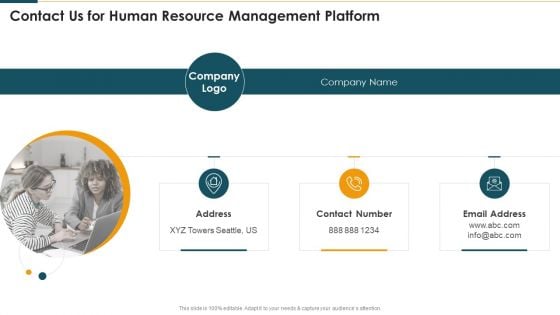 Contact Us For Human Resource Management Platform Diagrams PDF