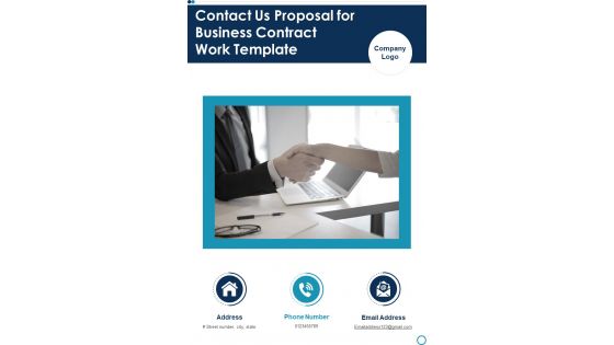Contact Us Proposal For Business Contract Work Template One Pager Sample Example Document Contact Us Proposal For Business Contract Work Template One Pager Sample Example Document