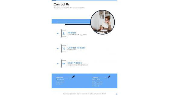 Contact Us Proposal For Data Analysis In Research Project One Pager Sample Example Document Contact Us Proposal For Data Analysis In Research Project One Pager Sample Example Document