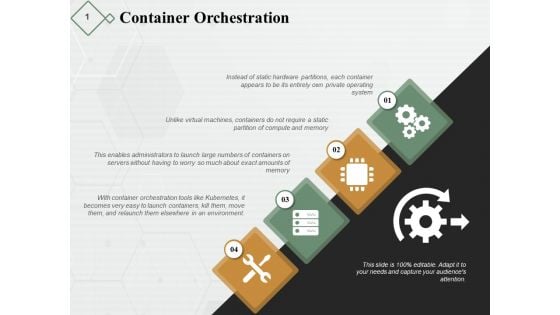 Container Orchestration Ppt PowerPoint Presentation Model Slides