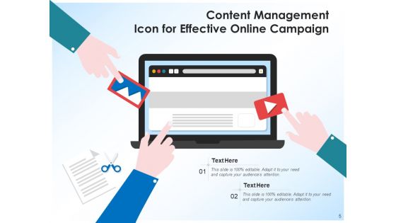 Content Administration Icon Marketing Advertising Ppt PowerPoint Presentation Complete Deck