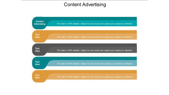 Content Advertising Ppt PowerPoint Presentation Outline Objects Cpb