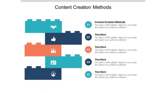 Content Creation Methods Ppt PowerPoint Presentation Summary Show Cpb