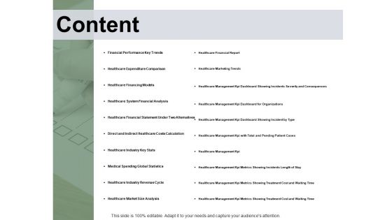 Content Financial Analysis Ppt PowerPoint Presentation Portfolio Portrait