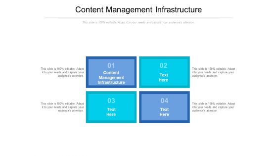 Content Management Infrastructure Ppt PowerPoint Presentation Professional Topics Cpb