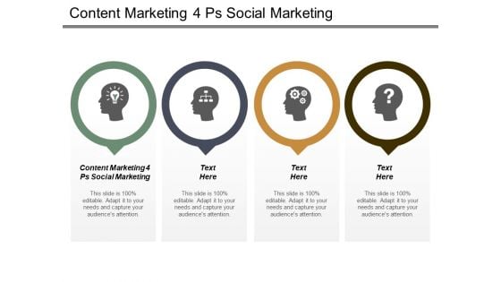 Content Marketing 4 Ps Social Marketing Ppt PowerPoint Presentation Professional Slideshow